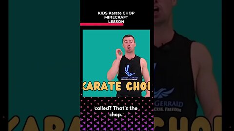 KARATE CHOP - Kids Self Defence Lesson - MINECRAFT Theme, Kids virtual Self Defence boost CONFIDENCE