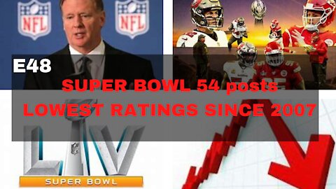 EPISODE 48 - SUPER BOWL LIV ratings LOWEST SINCE 2007 | "WOKE" SPORTS FAIL AGAIN