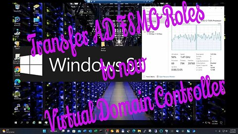 Transfer AD FSMO Roles to new virtual DC