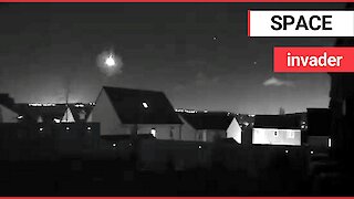 CCTV footage captured meteor as it shot across the sky