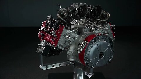 Ferrari 296 GTB engine footage only