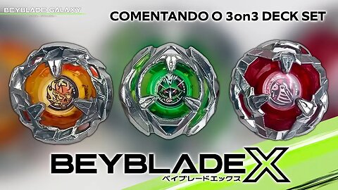 O 3on3 DECK SET DE BEYBLADE X ESTÁ MUITO INTERESSANTE! Bora falar sobre ele!