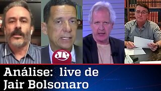 Comentaristas analisam live de Jair Bolsonaro de 21/01/21