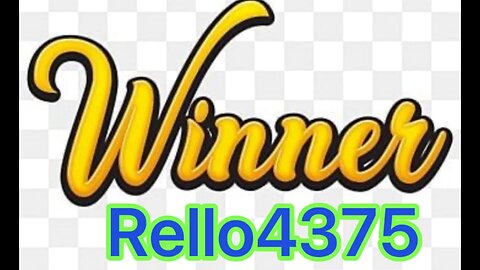 Rello4375 | Winner Of Giveaway! | Email Me By Sat. 26 | Or Spinning Again
