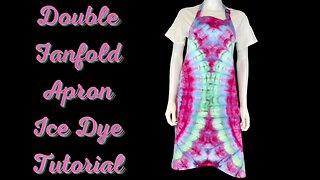 Tie-Dye Designs: Double Fanfold Apron Ice Dye