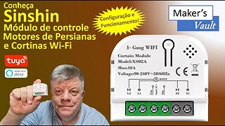 Sinshin Smart Wi Fi Tuya Controlador de Motores de Cortinas e Persianas – Use com Alexa!