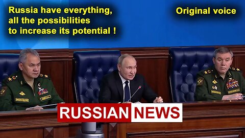 Russia have everything, all the possibilities to increase its potential! Putin's speech. Ukraine. RU