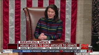 House votes to send articles of impeachment to Senate