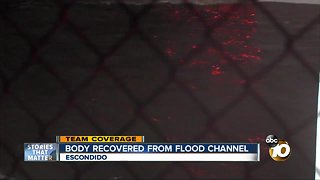 Body recovered from Escondido flood channel