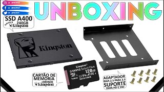 Super UNBOXNG Kingston - SSD A400, SD CANVAS Select Plus e muito mais