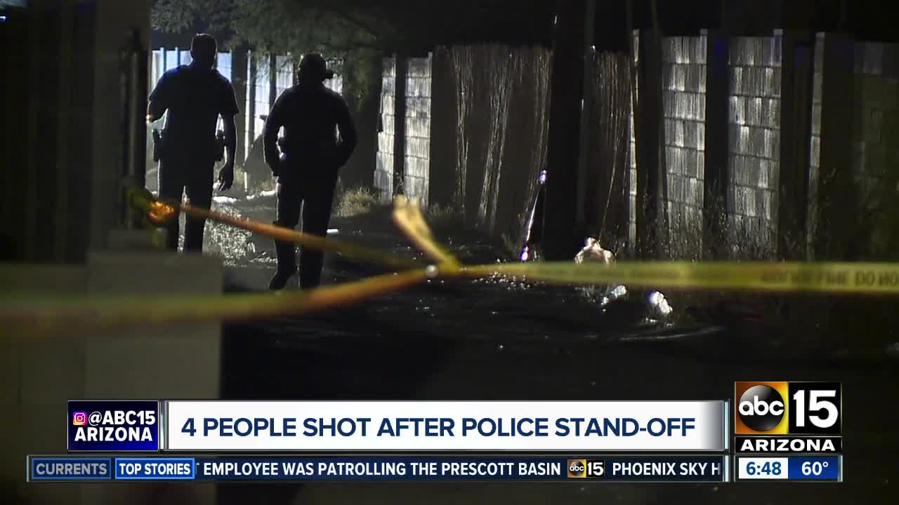 Four people shot after Phoenix standoff