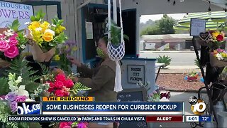 Some businesses reopen for curbside pickup