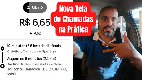 NOVA TELA DE CHAMADAS DA UBER NA PRÁTICA + Rotina da Terça. Uber, 99 Pop, Indriver, Bora Lá