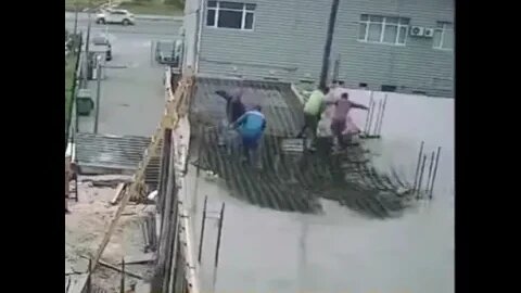 Concrete work . safety first