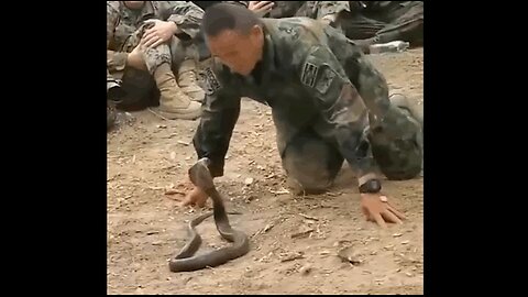 This Soldier Tamed A Snake