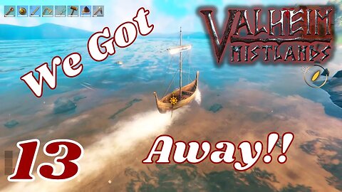 We Managed To Get Away With A Boat Full Of Loot - Valheim Mistlands - 13