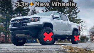 New Colorado ZR2 Wheels and 33" Tires - PERFECT FITMENT