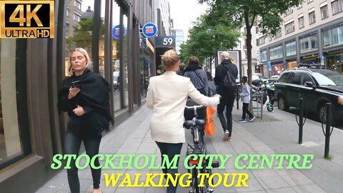 Stockholm, Sweden - Sergel Torg - 4K (Ultra HD) Walking Tour