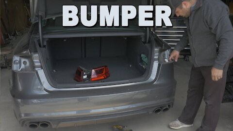 Rear Bumper Cover Removal - 2016 Audi S6