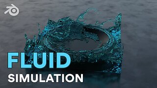Fluid Follow Groove Simulation in BLENDER 3D | Tutorial