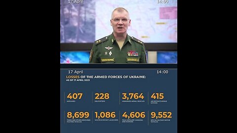 17.04.23 ⚡️ Russian Defence Ministry report on the progress of the deNAZIficationMilitaryQperationZ