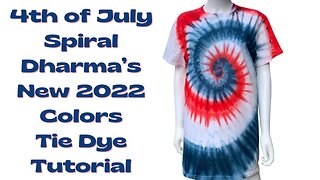 Tie-Dye Designs: Patriotic 4th of July Spiral Ice Dye | Blue Abyss & Atomic Fireball