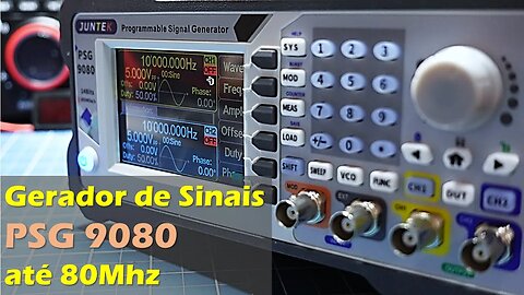 Gerador de Sinais/Funções/Ondas de 80Mhz padrão profissional