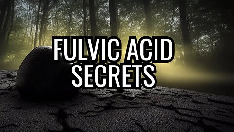 Don't Sleep on Fulvic Acid - Shilajit (ep 1 Master the Temple)