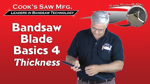 Sawmill Bandsaw Blade Basics 4 - Blade Thickness