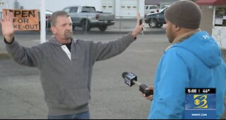 Michigan Biz Owner Interrupts on Live TV: "Wake up, stand up, this is America, be free!"