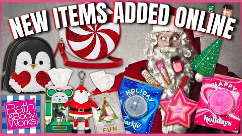 NEW Christmas Items Just Added ONLINE | Peppermint Purse and More | Bath & Bodyworks |