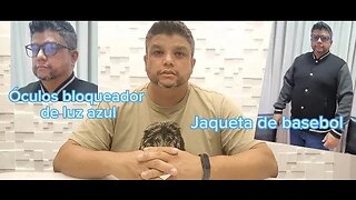 Unboxing - Óculos bloqueador de luz azul e Jaqueta de basebol