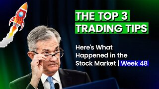 What To Expect From The Stock Market This Week | Trading Tips With Jim Stromberg | Week 48