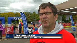 Children test abilities at Tough Kid Challenge