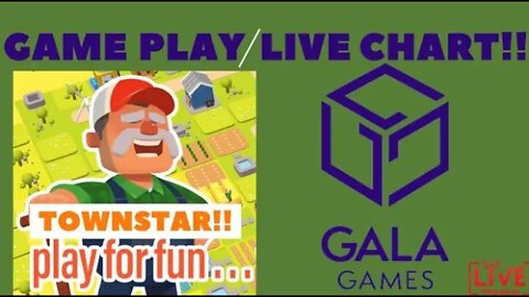 Townstar by Gala Game Play/Gala Live Chart #crypto #gala #eth
