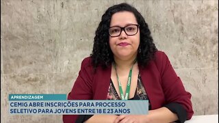 Aprendizagem: Cemig abre Inscrições para Processo Seletivo para Jovens entre 18 e 23 anos.