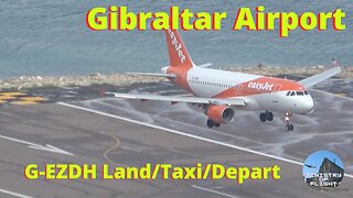 easyJet Land/Taxi/Depart at Gibraltar