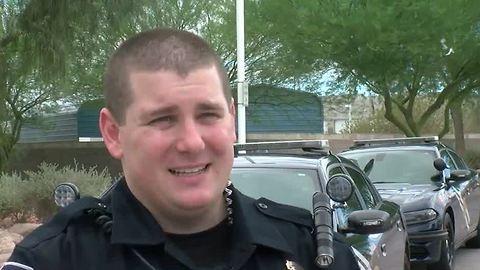 Nevada Highway Patrol trooper recalls saving woman on Las Vegas freeway