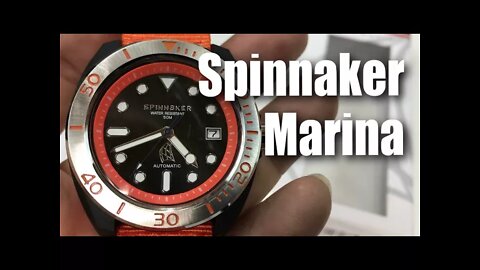 A sneak peek at the upcoming Spinnaker Marina automatic watch