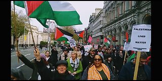 Irish Palestinian Solidarity March, Dame St. Dublin 18/11/23