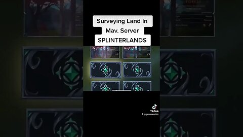 Gold Matters Surveying Land On The Mav. Server Splinterlands | #shorts