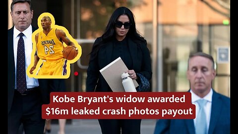 Kobe Bryant's widow Vanessa Bryant awarded $16m leaked crash photos payout #vanessabryant #news