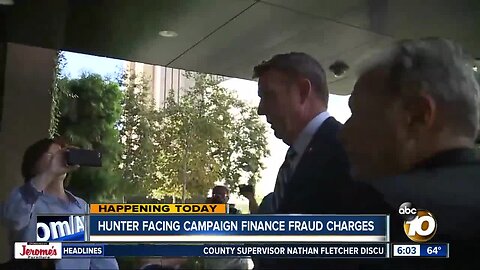 Hunter returns to court for motions hearing