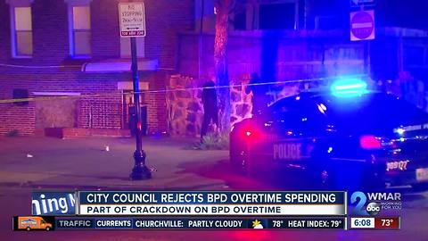 City Council rejects Baltimore Police overtime spending