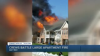 Apartment fire in East Troy leads to evacuation