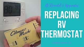 RV Remodel - Ugrading Coleman Mach AC Thermostat to Digital for under $40 - How to wire it up