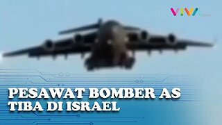 DETIK-DETIK Bomber B52 AS Masuk Israel Bawa Ribuan Pasukan dan Artileri