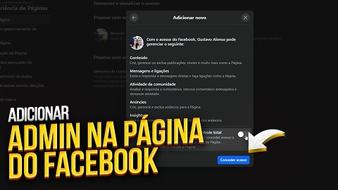 Como ADICIONAR ADMINISTRADOR em PÁGINA DO FACEBOOK