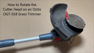 How to Rotate the Cutter Head on an Ozito OGT-018 Grass Trimmer