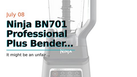 Ninja BN701 Professional Plus Bender, 1400 Peak Watts, 3 Functions for Smoothies, Frozen Drinks...